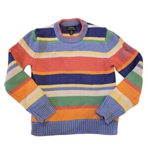 Ralph Lauren Rainbow Cable Knit Sweater in Girls Size 8-10